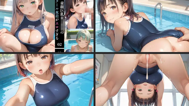 童顔巨乳女子校生のスクール水着がエロすぎる02のエロアイキャッチ画像