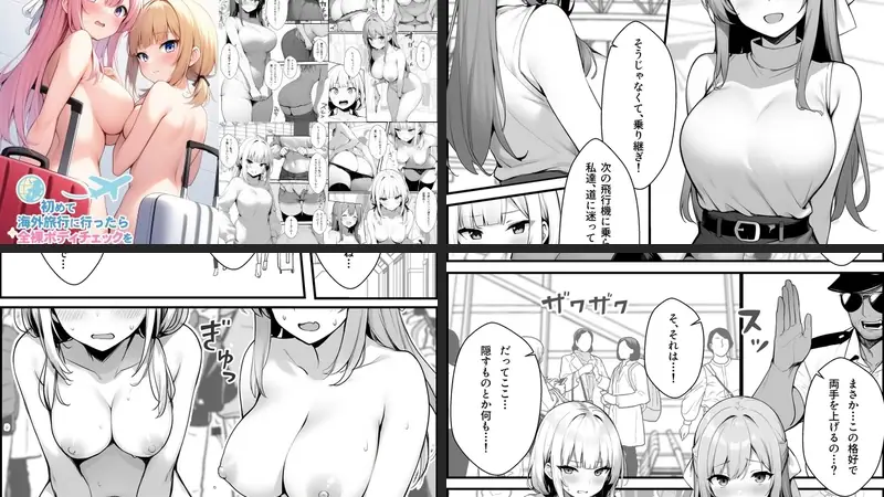初めて海外旅行に行ったら空港で全裸ボディチェックを受けることになった話のエロ画像