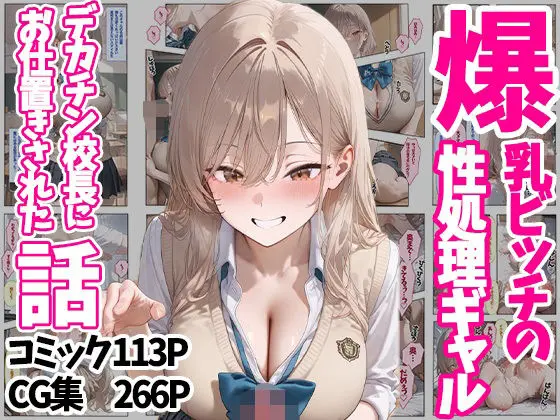 爆乳ビッチの性処理ギャル デカチン校長にお仕置きされた話 コミック113P CG集266P